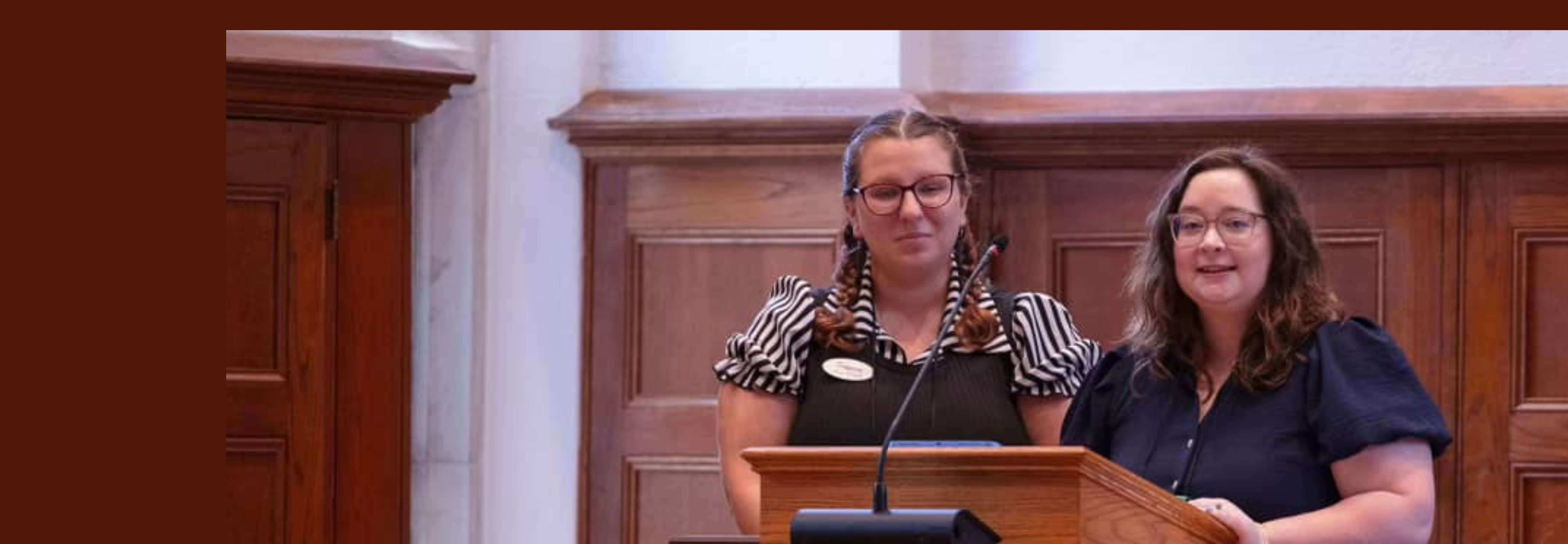 Alabama West Florida AC COSROW members speak at United Methodist church.