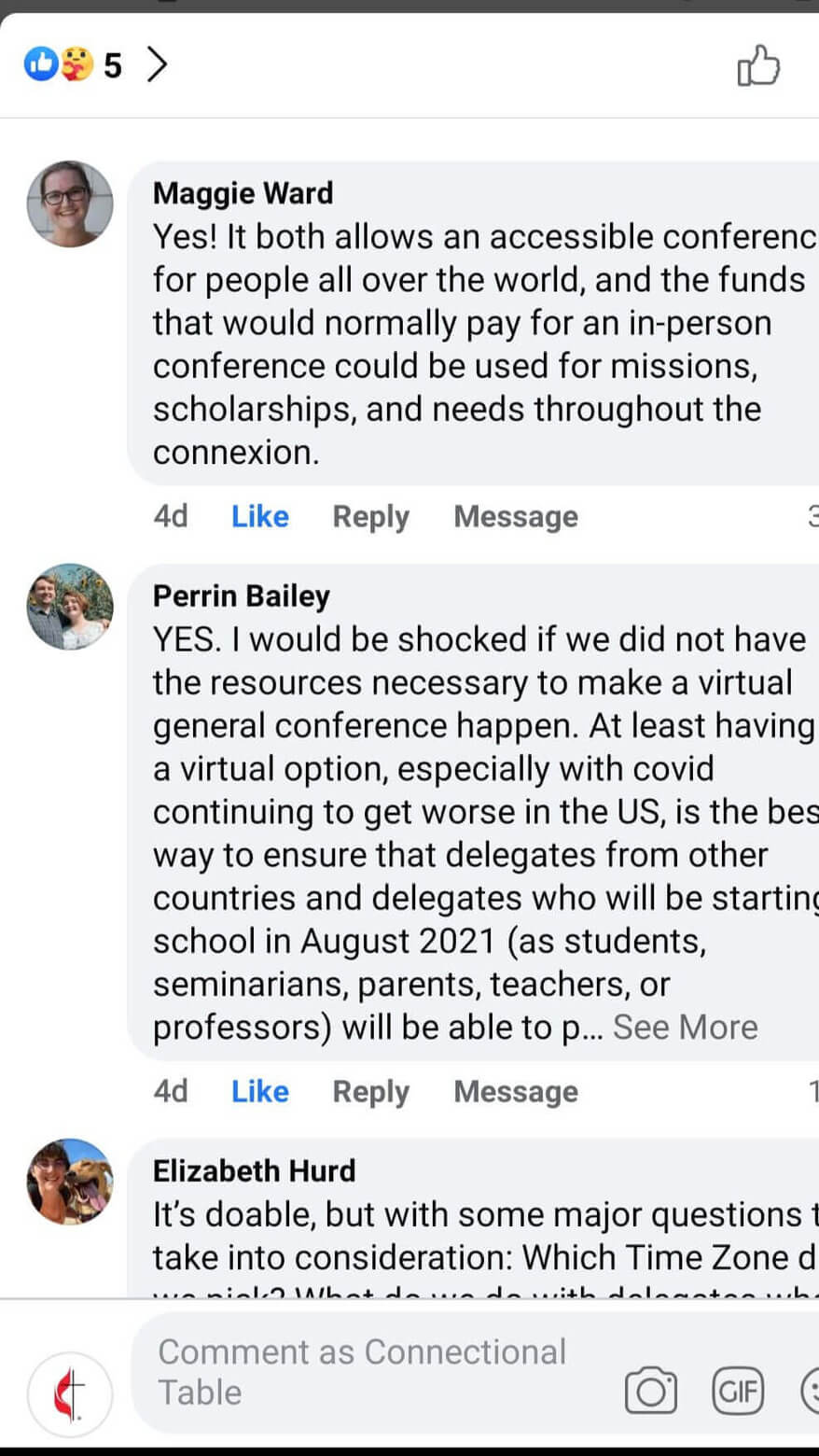 Social Media responses about the possibility of a virtual General Conference.