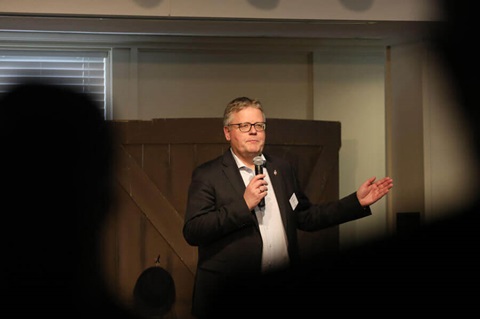 Christian Alsed speaks during the Connectional Table meeting held at United Methodist Discipleship Ministries in Nashville, Tenn., April 2. Photo by Kathleen Barry, UM News Christian Alsed speaks during the Connectional Table meeting held at United Methodist Discipleship Ministries in Nashville, Tenn., April 2. Photo by Kathleen Barry, UM News
