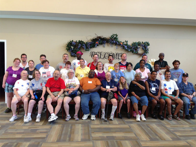 Camp Pecometh in Centreville, Maryland, a residential camp for Deaf adults with special needs.