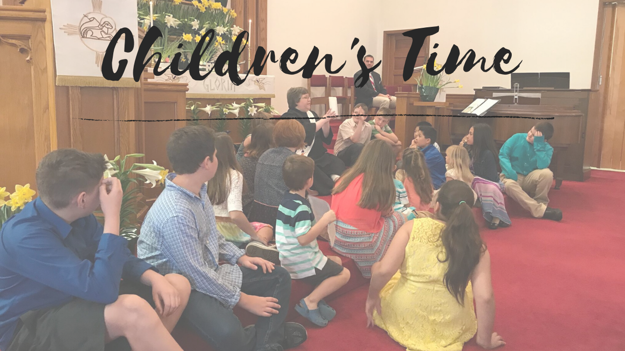 쉐런 라이스 목사가 부활절에 슈가그로브연합감리교회에서 어린이 설교를 하고 있다. 사진 오천의 목사, 연합감리교회 공보부 자료팀