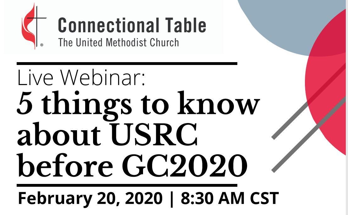 Connectional Table offers live webinar on U.S. Regional Conference legislation. Flyer courtesy of the Connectional Table. 