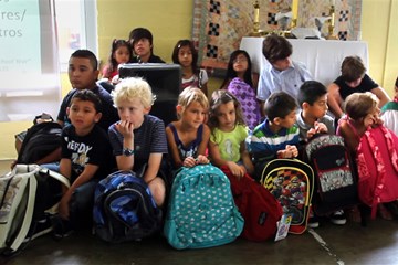Children's Sabbath includes times of celebrating children and reaching out to meet their needs. File photo by Kathleen Barry, United Methodist Communications.