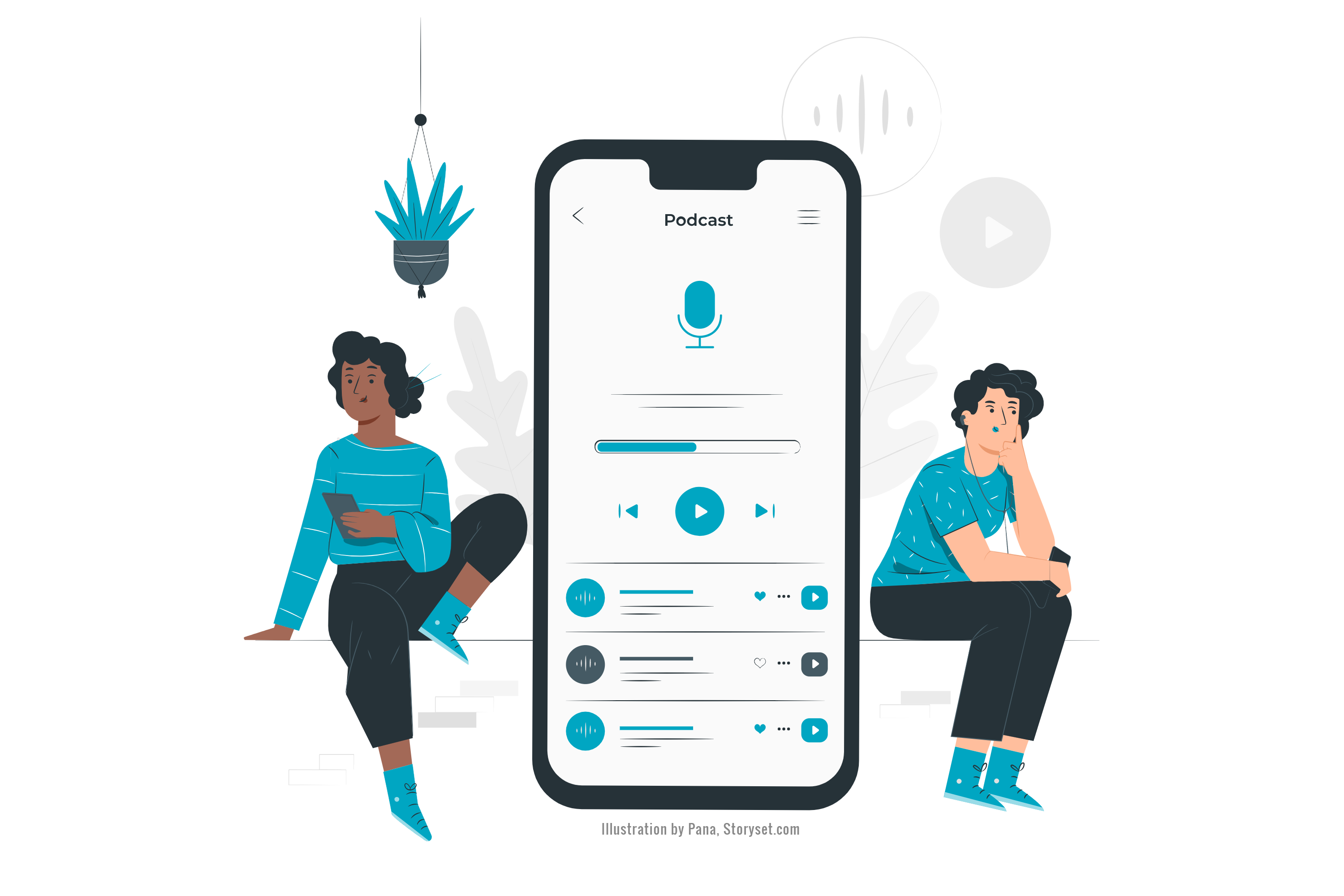 United Methodist Communications offers podcasts to make your ministry more effective and your spiritual journey more fruitful. Social media illustrations by Pana, Storyset.com.