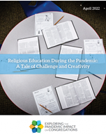 Religious Education During the Pandemic: A Tale of Challenge and Creativity report cover image. (Image courtesy of Hartford Institute for Religion Research.)
