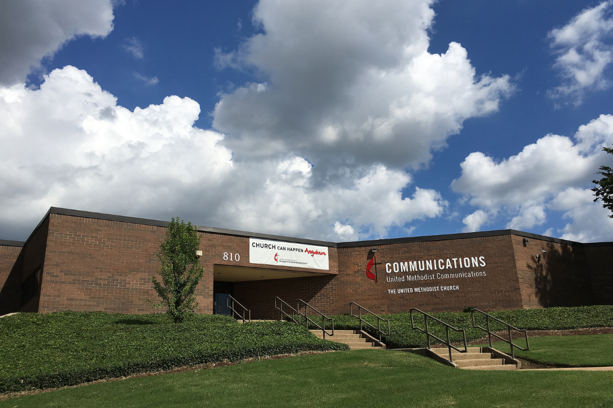 Exterior of United Methodist Communications building at 810 12th Avenue South, Nashville, Tenn. Photo by Kathleen Barry, United Methodist Communications.