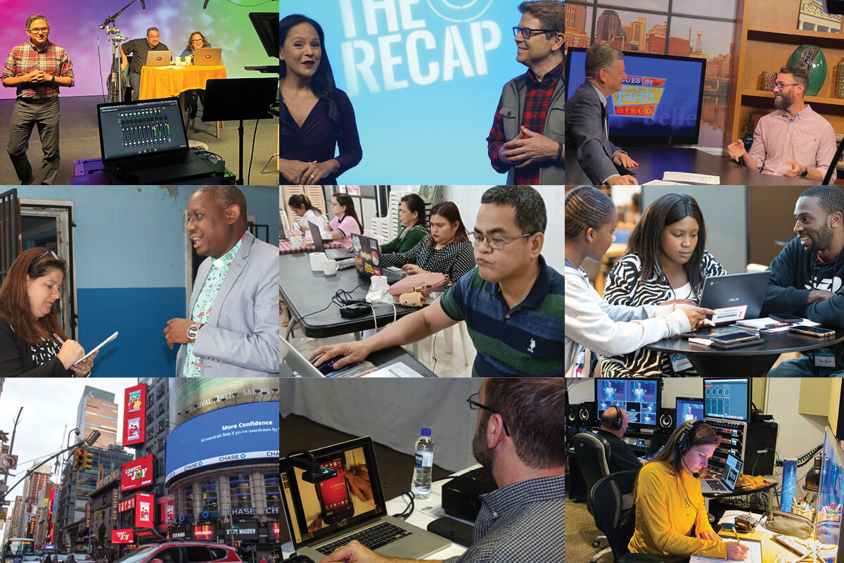 Examples of United Methodist Communications ministry at work. 