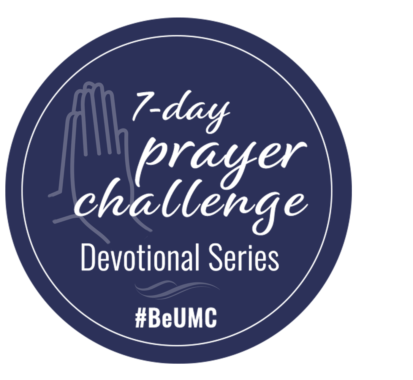 Sponsored by SBC21 staff, this 7-day video series features 2-minute video devotionals accompanied by a prayer starter. Each video features a Scripture reading, a reflection on the passage, and a prayer starter. A new series will be released each month and will be tied to a #BeUMC theme. Series logo.
