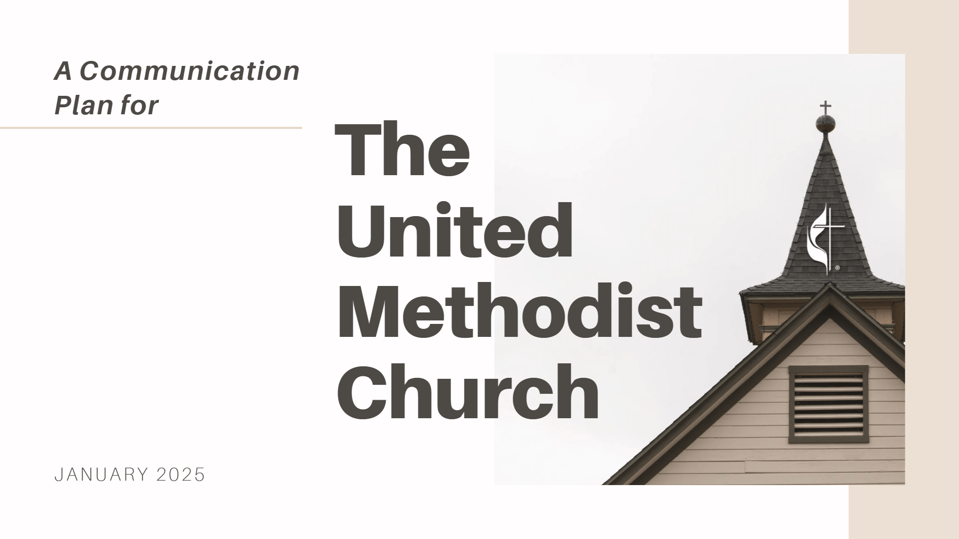 Learn about the church's communications plan, which outlines the strategy, objectives, and communications approach for 2025.