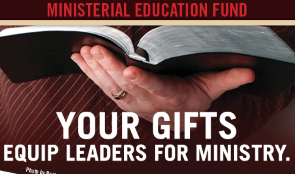United Methodist Church Apportionments - Ministerial Education Fund - Thumbnail