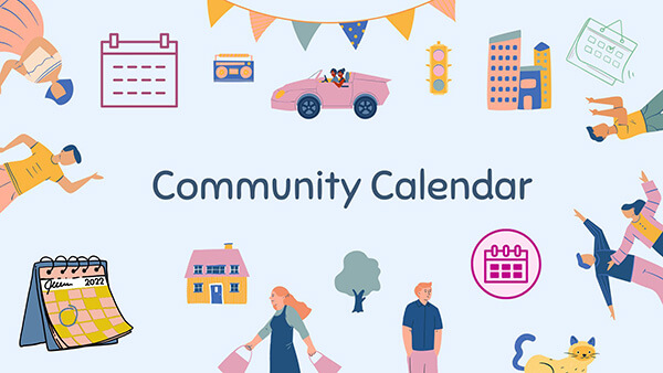 Use community calendars for event visibility